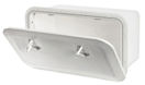 Valkoinen säilytyslokero kannella 500 x 250 mm F-front