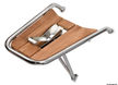 Dolphin striker AISI 316/teak med vippbar ankarrulle