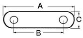 Clamcleat AISI316 82 x 66 x 18 mm