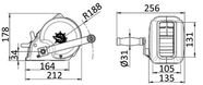 Trailervinsch max 630 kg