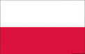 Polens flagga 20 x 30 cm