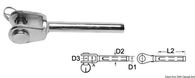 Gaffelterminal AISI 316 Ø 5 mm