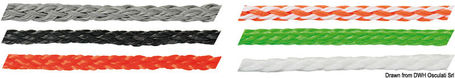 Levilene flettet line oransje 6 mm