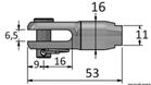 Gaffelterminal för textilrigg Ø 4 mm