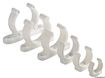 Kraftig plastklips hvit 35 mm