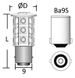 Lanterne 12 V BA9S 0.9 W 61 Lum