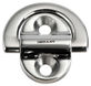 Vikbar ögleplatta 59x99 mm med dubbel 8 mm ring Brottlast Kg 6800