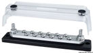 Kraftig samlingsskena Techno med transparent lock 2x8
