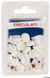 Bricka med snäppkåpa vit 3.5/4.2 mm