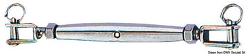 Strekkfisk med to faste gafler AISI 316 10 mm
