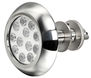 Undervannslys med 12x3W blå LEDs med pinnbolt