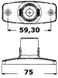 Evoled 360° ankerlanterne svart plasthus