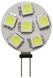 6-LED-pære G4 sidekontakt Ø 24 mm