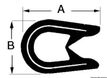 Semifleksibel armert hvit PVC-profil 4x6 mm