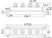 Bus-Bar koblingsplint 4 x 10 mm