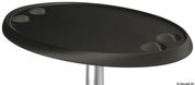 Ovalt sort bord i kompositmateriale 762x457 mm