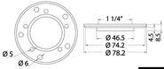 Flange til montering af niveausensorer fra S5 til S3