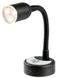Leddet LED-lyskaster svart 400 mm