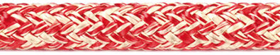Kevlar- og polyester dobbeltflettet gul-grå 6 mm