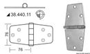 Gångjärn 2 mm standardtapp 152x76 mm