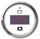Digitalt voltmeter 8/32 V hvid/blank