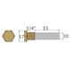 Martec anod komplet 1/4" L:15mm