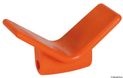 Oransje lav baugstøtte i polyuretan 105 x 67 x 124 mm