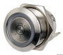 FLAT S.S.-bryter ON-OFF 12/24 V blå LED
