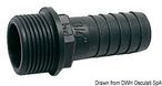PP letkuliitin ulkokierteellä 3/4" x 20 mm