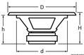 Subwoofer 8" svart - vattentät - UV-beständig