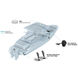 Lenco 12""x12"" Edge Mount trimplanssats med Pro Control Auto
