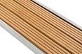 Sammenklappelig landgang AISI316/Iroko 160 cm