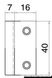 Flush Lock oval Typ B