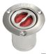 FUEL dæksfyldning poleret SS lige 80 mm