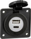 BERKER dobbelt USB A+C-uttak 3+3 A