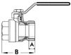 Kugleventil forkromet messing 4"