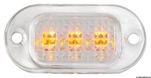 Instegsbelysning i polykarbonat med 3 gula LED