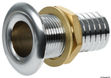 Skroggjennomføring i forkrommet messing 3/4" x 24 mm