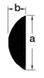 D-seksjonsprofil AISI316 15 mm stang 3m