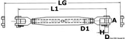 Strekkfisk AISI 316 8 mm