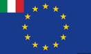 EU-flagga + liten Italienflagga 30 x 45 cm