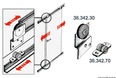 Glidvagn 38x15 mm