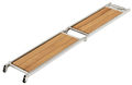 Sammenklappelig landgang AISI316/Iroko 160 cm