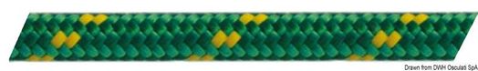 Dobbeltflettet blå 6 mm