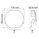 1852 7"" LED Spot 10-30Vdc, 164W LED, Combo 8936lm