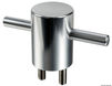 Thor kryssholt i polert aluminium 60 mm