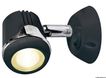 Ledad HI-POWER LED svart strålkastare 12/24 V
