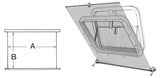 Climavision Mare mørkleggingsgardin hvit 450 x 500 mm