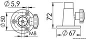 Monteringsbrakett for lys for overflatemontering