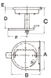 Lyft- och vridregel med lock AISI316 115x110 mm